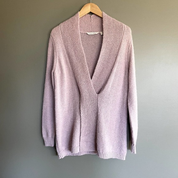 Soft Surroundings Serena Sweater in Dawn Pink Size Small Alpaca Wool Ribbed - Picture 8 of 13